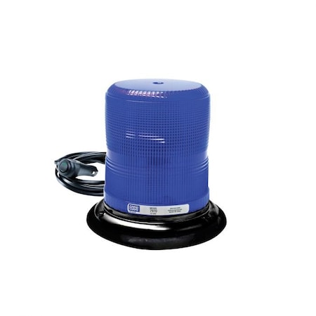 Pulse Ii 7965 360 Medium Profile Strobe Beacon, Blue, Led Lamp, Vacuum Magnet Mount, 12 To 24